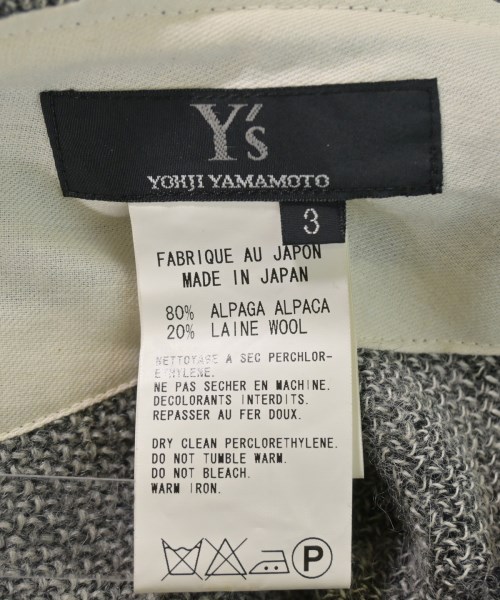 Y's（ワイズ）ひざ丈スカート グレー サイズ:3(M位) レディース/2200618049240