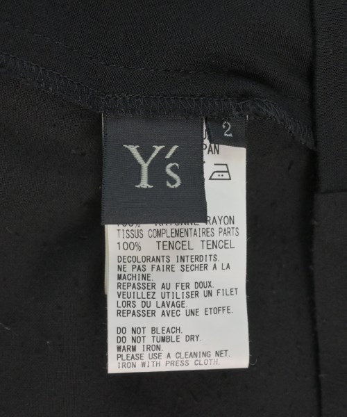 Y's（ワイズ）タンクトップ 黒 サイズ:2(S位) レディース/2200618871162