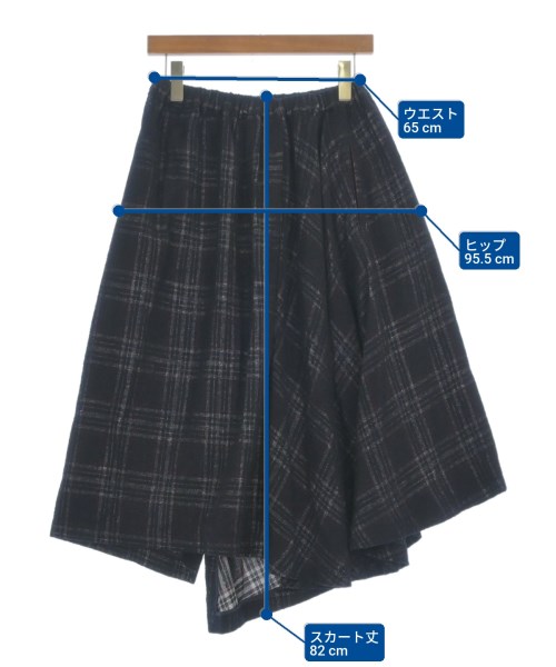 Y's（ワイズ）ひざ丈スカート 紺 サイズ:2(S位) レディース/2200619658236