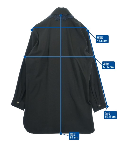 Y's（ワイズ）カジュアルシャツ 黒 サイズ:F レディース/2200620777025