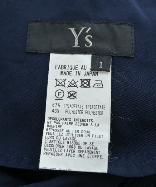 Y's（ワイズ）ひざ丈スカート 紺 サイズ:1(XS位) レディース/2200620777193