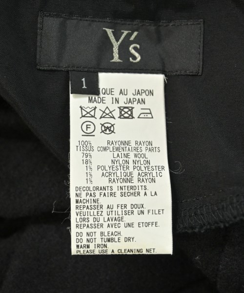 Y's（ワイズ）ワンピース 黒 サイズ:1(XS位) レディース/2200620852029