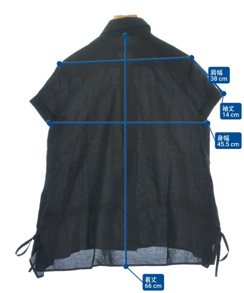 Y's（ワイズ）カジュアルシャツ 黒 サイズ:1(XS位) レディース/2200620852081