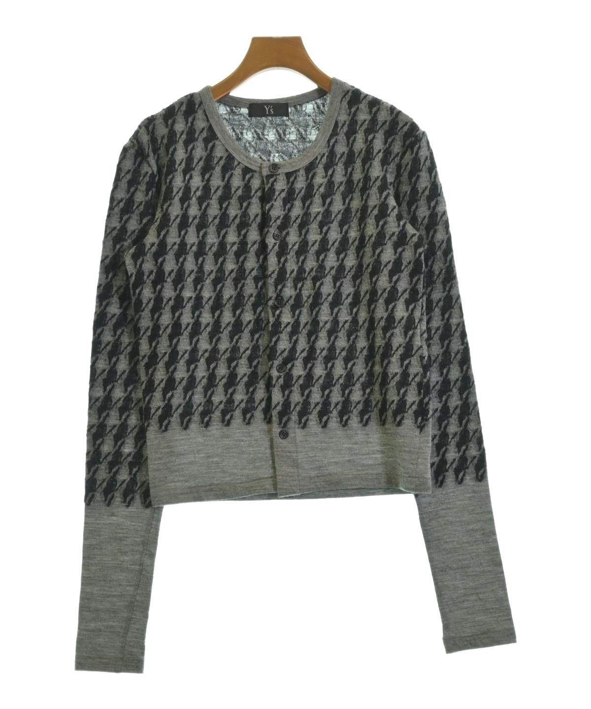 【黒カシミヤ100%】美品 Y’s ニットカーディガン 2 デザイナーズ 薄手 黒カシミヤ100%】美品 Y's ニットカーディガン 2 デザイナーズ