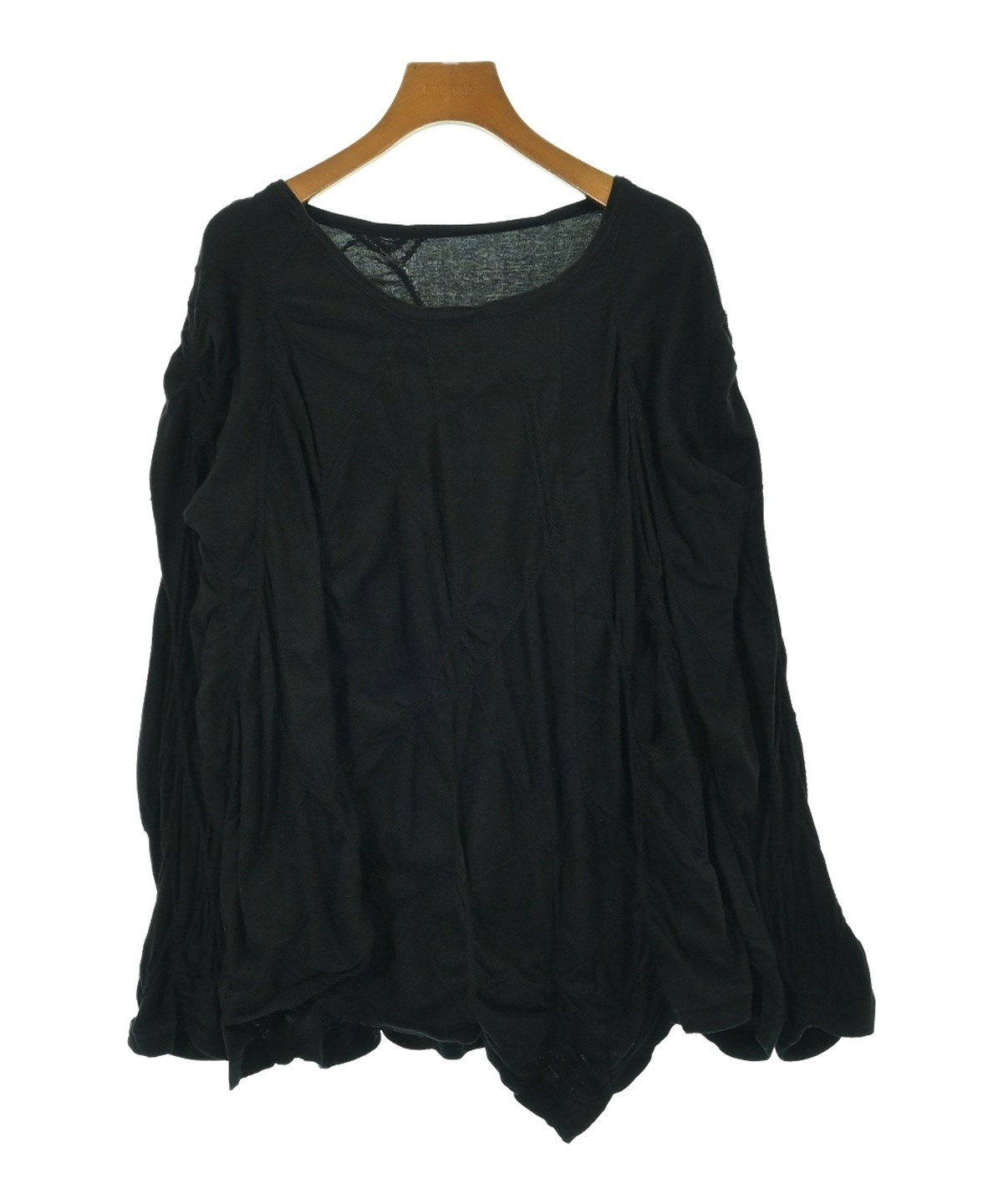 【1回着】Y’s ワイズ ロゴカットソー黒ユニセックス Y's（ワイズ）Tシャツ・カットソー 黒 サイズ:F レディース