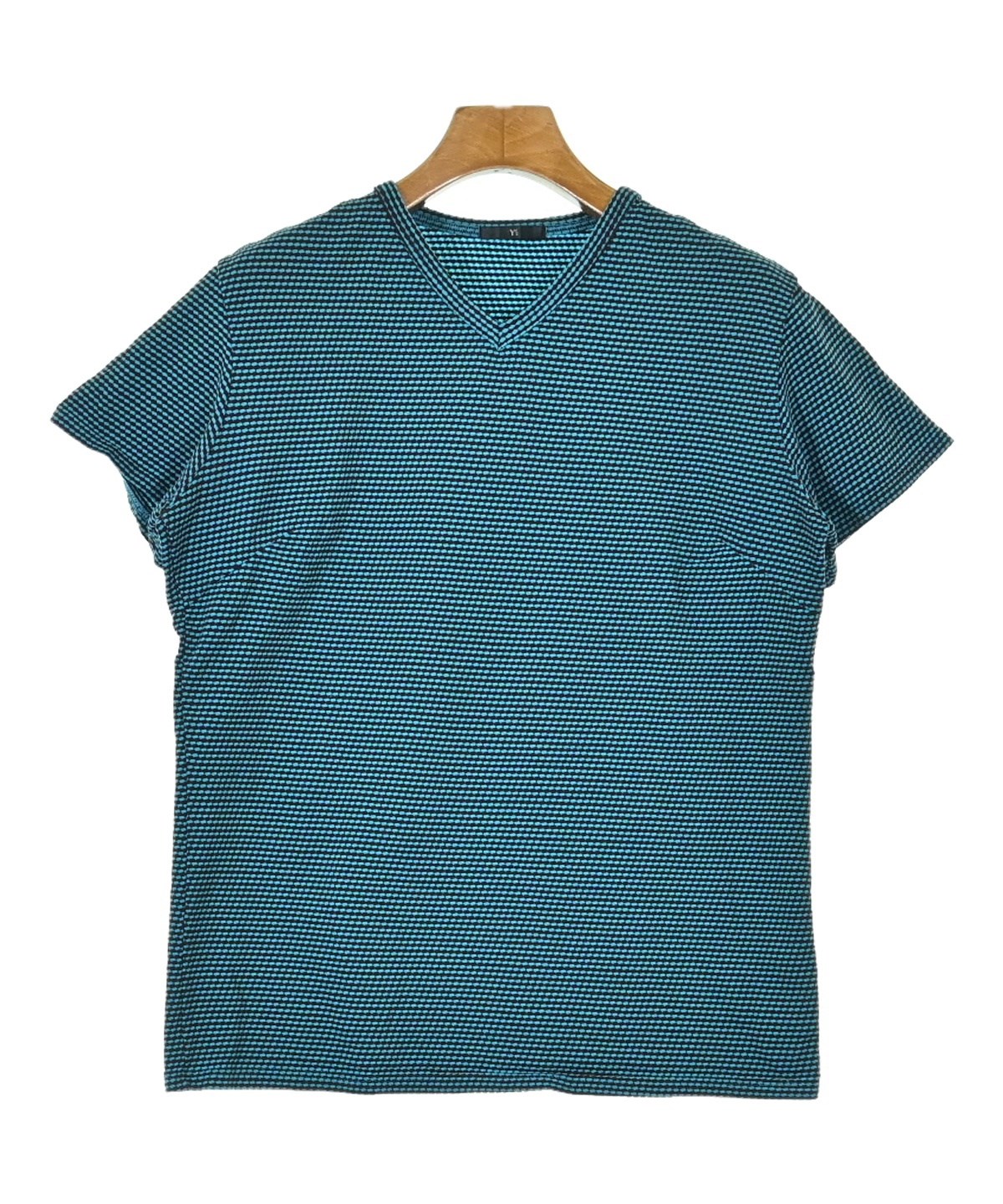 Y's - Y's ワイズ Tシャツ・カットソー 2(S位) 紺x白(総柄