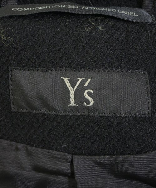 Y's（ワイズ）ダッフルコート 黒 サイズ:1(XS位) レディース/2200663047062