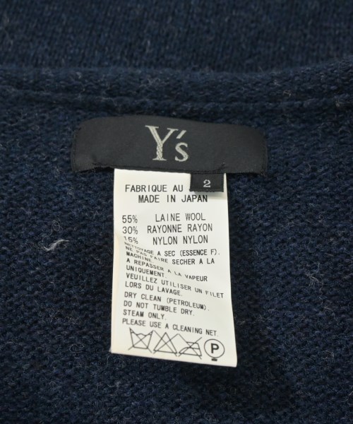 Y's（ワイズ）カーディガン 紺 サイズ:2(S位) レディース/2200663047130