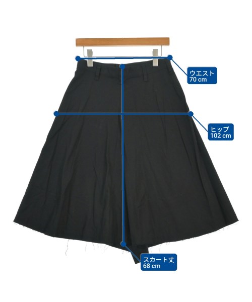 Y's（ワイズ）ロング・マキシ丈スカート 黒 サイズ:1(XS位) レディース/2200663047338