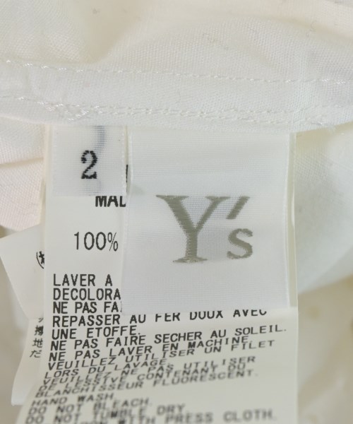 Y's（ワイズ）ブラウス 白 サイズ:2(S位) レディース/2200663047529