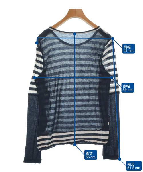 Y's（ワイズ）Tシャツ・カットソー 紺 サイズ:2(S位) レディース/2200663047673