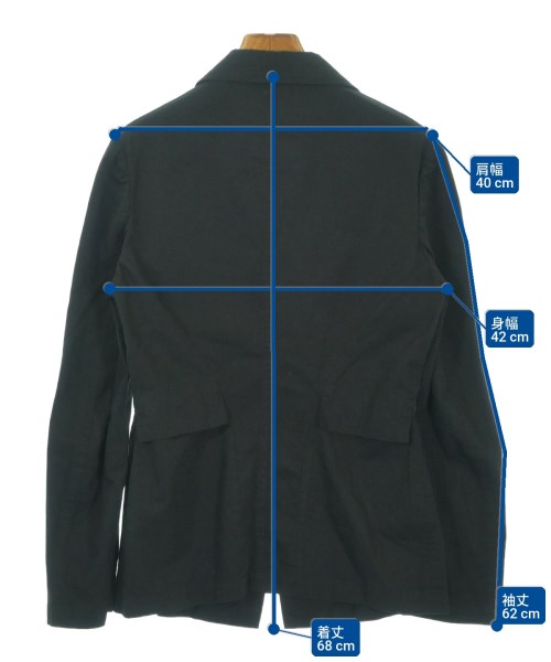 Y's（ワイズ）テーラードジャケット 黒 サイズ:2(S位) レディース/2200670893010