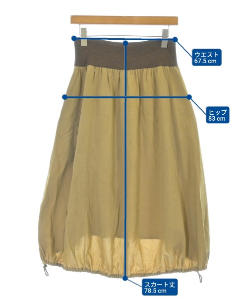 Y's（ワイズ）ロング・マキシ丈スカート ベージュ サイズ:3(M位) レディース/2200673845023