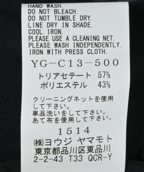 Y's（ワイズ）その他 黒 サイズ:1(XS位) レディース/2200674283022