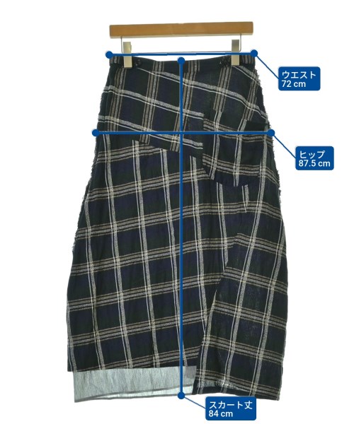 Y's（ワイズ）ロング・マキシ丈スカート 黒 サイズ:1(XS位) レディース/2200675078184