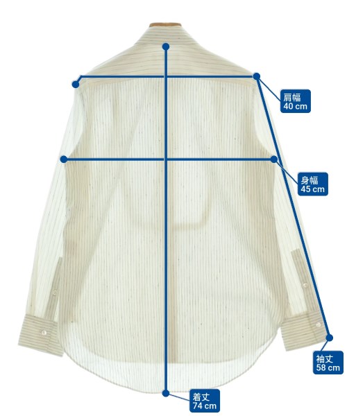 Y's（ワイズ）カジュアルシャツ 白 サイズ:2(S位) レディース/2200675759021