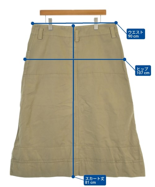 Y's（ワイズ）ひざ丈スカート ベージュ サイズ:2(S位) レディース/2200676774115