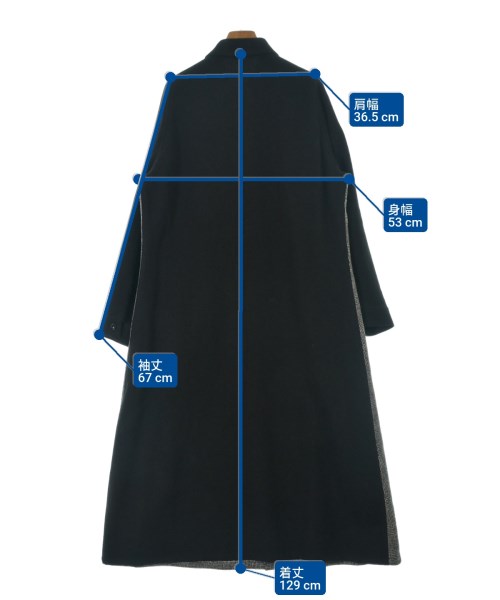 Y's（ワイズ）シャツワンピース 黒 サイズ:2(S位) レディース/2200677630083