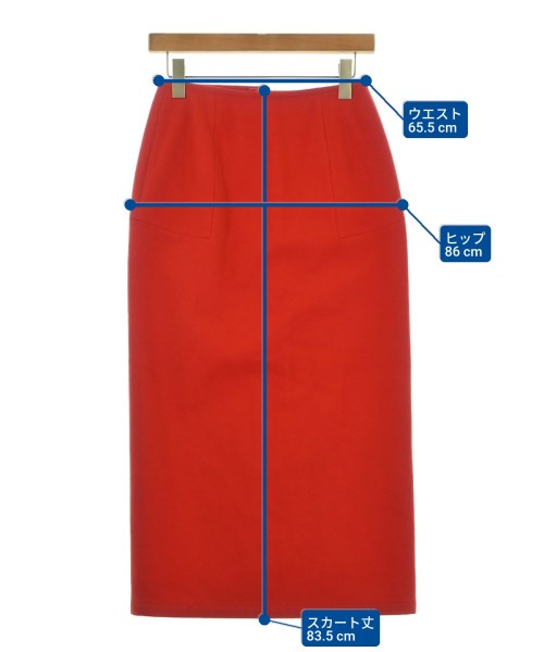 Y's（ワイズ）ロング・マキシ丈スカート 赤 サイズ:-(M位) レディース/2200677630144