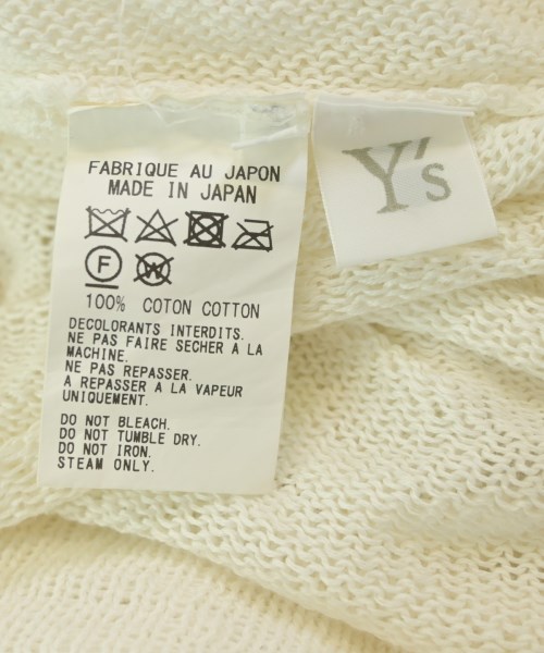 Y's（ワイズ）カーディガン 白 サイズ:2(S位) レディース/2200679362050