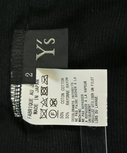 Y's（ワイズ）Tシャツ・カットソー 黒 サイズ:2(S位) レディース/2200680671059