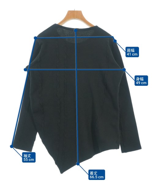 Y's（ワイズ）Tシャツ・カットソー 黒 サイズ:2(S位) レディース/2200681983113