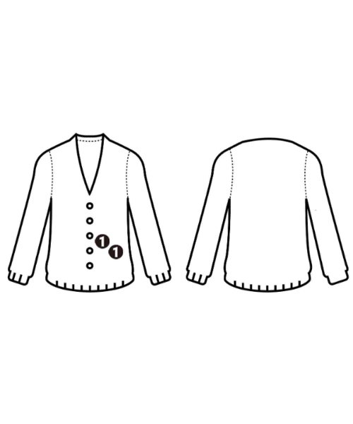 Yohji Yamamoto +NOIR（ヨウジヤマモトプリュスノアール）カーディガン 白 サイズ:2(S位) レディース/2200694544028