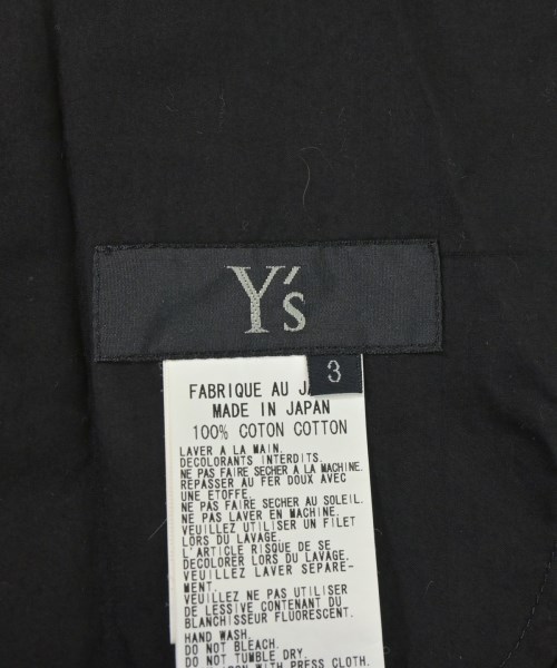 Y's（ワイズ）ワンピース 黒 サイズ:3(M位) レディース/2200694706082