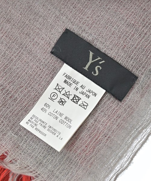 Y's（ワイズ）ストール 赤 サイズ:- レディース/2200697236029