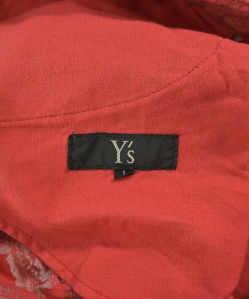 Y's（ワイズ）クロップドパンツ 赤 サイズ:1(XS位) レディース/2200698061033