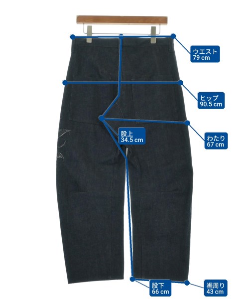 Y's（ワイズ）デニムパンツ 紺 サイズ:1(XS位) レディース/2200699180085