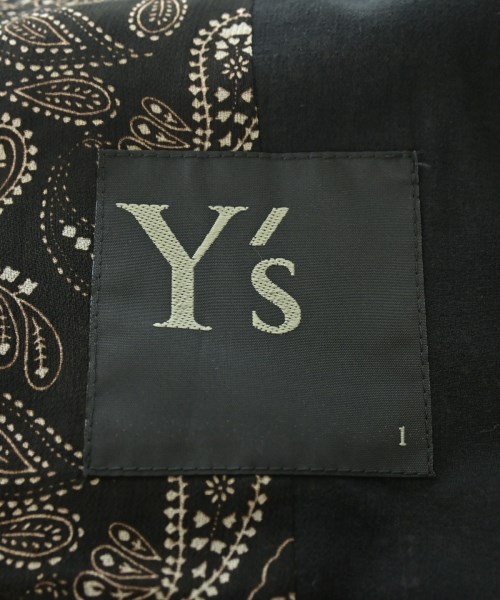 Y's（ワイズ）カジュアルジャケット 黒 サイズ:1(XS位) レディース/2200700679102