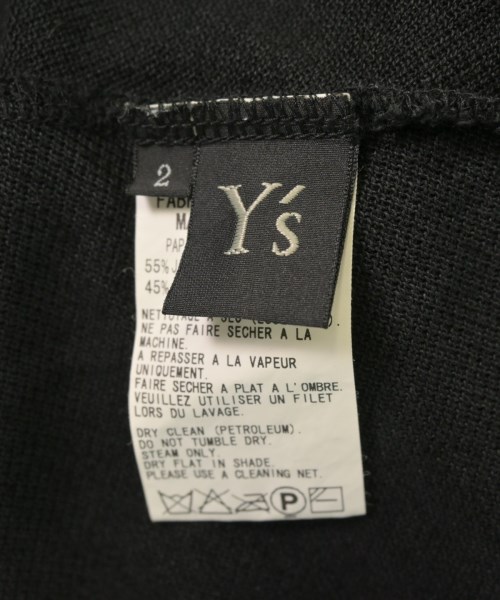 Y's（ワイズ）Tシャツ・カットソー 黒 サイズ:2(S位) レディース/2200700865130