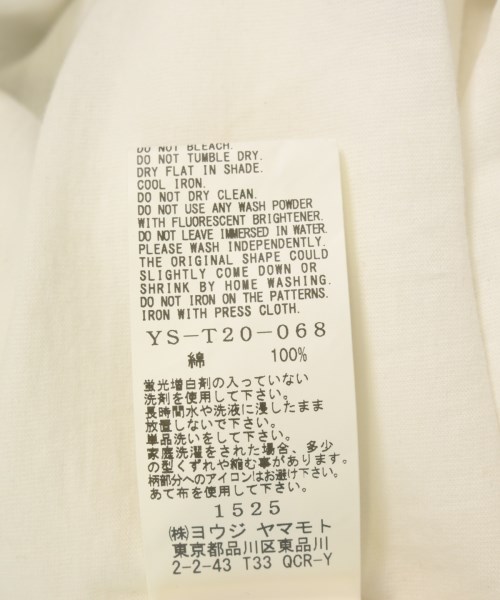 Y's（ワイズ）Tシャツ・カットソー 白 サイズ:2(S位) レディース/2200700595044