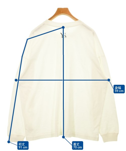 Y's（ワイズ）Tシャツ・カットソー 白 サイズ:4(L位) メンズ/2200699366052