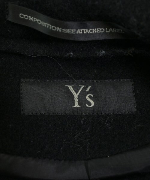 Y's（ワイズ）チェスターコート 黒 サイズ:1(XS位) レディース/2200655322016