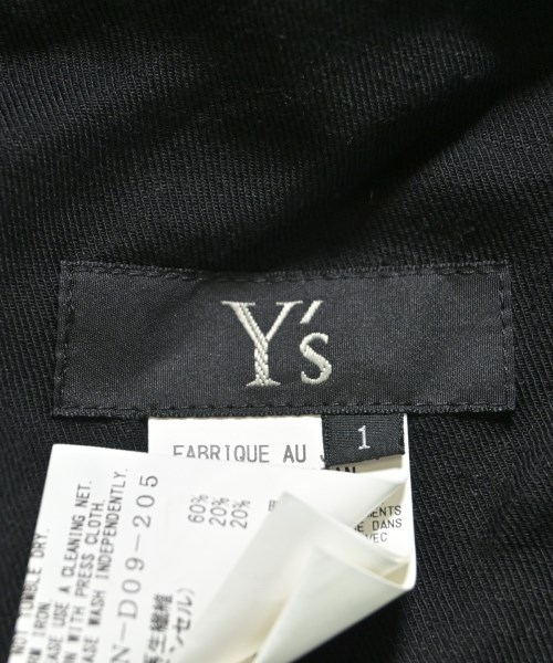 Y's（ワイズ）シャツワンピース 黒 サイズ:1(XS位) レディース/2200647012086