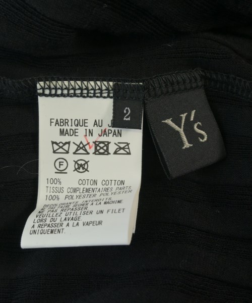 Y's（ワイズ）Tシャツ・カットソー 黒 サイズ:2(S位) レディース/2200647012123