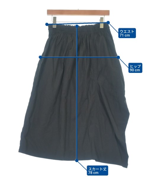 Y's（ワイズ）ロング・マキシ丈スカート 黒 サイズ:2(S位) レディース/2200656331055