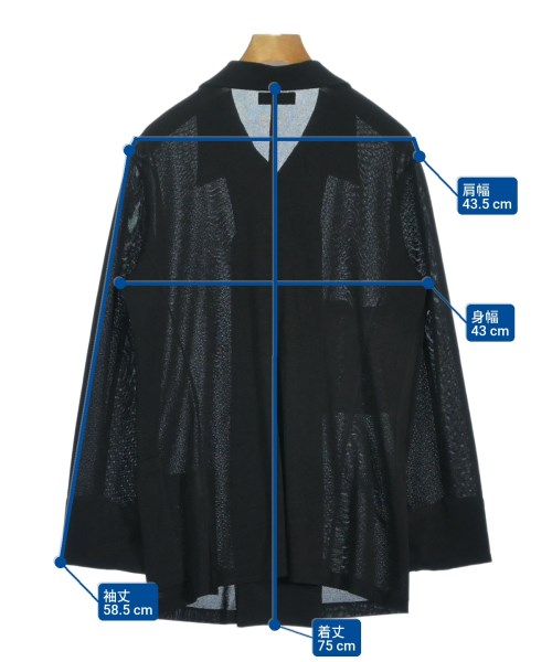 Y's（ワイズ）チェスターコート 黒 サイズ:-(M位) レディース/2200659381064