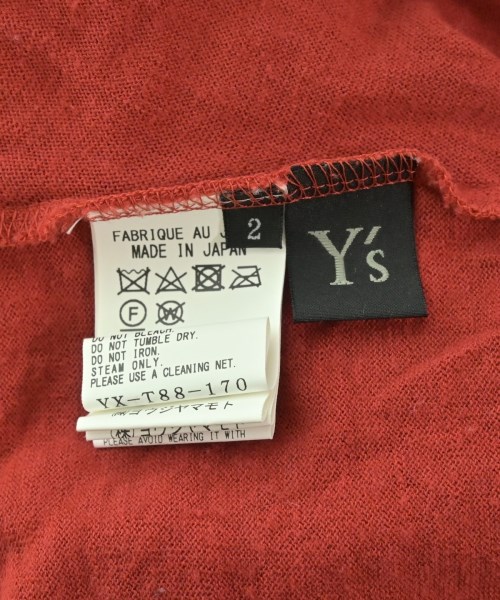Y's（ワイズ）カーディガン 赤 サイズ:2(S位) レディース/2200657222079
