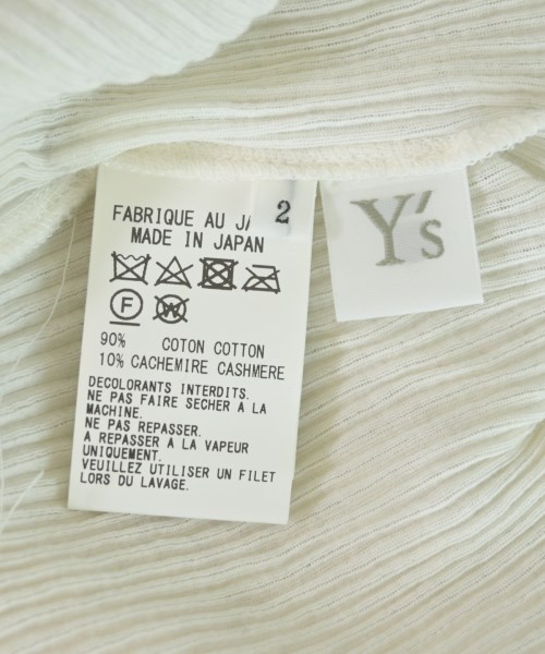 Y's（ワイズ）Tシャツ・カットソー 白 サイズ:2(S位) レディース/2200660078045