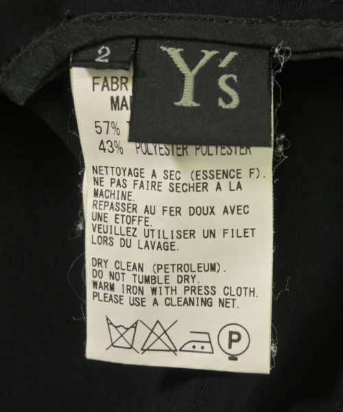 Y's（ワイズ）ワンピース 黒 サイズ:2(S位) レディース/2200656651054