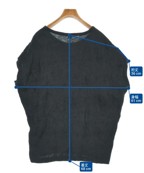 Y's（ワイズ）Tシャツ・カットソー 黒 サイズ:2(S位) レディース/2200661327098