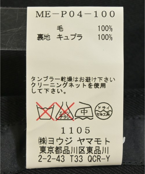 Y's（ワイズ）スラックス 黒 サイズ:3(M位) メンズ/2200659400895