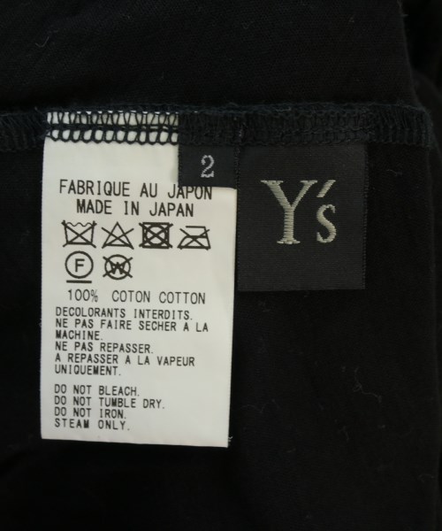Y's（ワイズ）Tシャツ・カットソー 黒 サイズ:2(S位) レディース/2200710407023