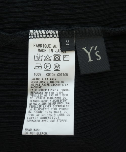 Y's（ワイズ）Tシャツ・カットソー 黒 サイズ:2(S位) レディース/2200714530055