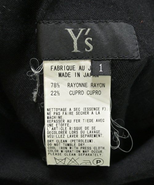 Y's（ワイズ）ワンピース 黒 サイズ:1(XS位) レディース/2200714023045
