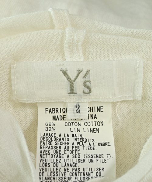 Y's（ワイズ）ベスト/ノースリーブ 白 サイズ:2(S位) レディース/2200718172145