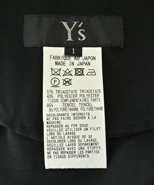 Y's（ワイズ）その他 黒 サイズ:1(XS位) レディース/2200718172190